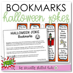 Halloween Joke Bookmarks | Differential Language