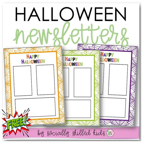Halloween Newsletters | Editable | Freebie