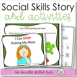 I Can Stop Picking My Nose || SOCIAL STORY SKILL BUILDER