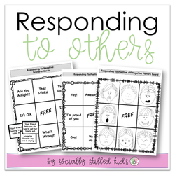 Responding To Others BINGO || Positive And Negative Scenarios