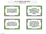 PERSPECTIVE TAKING ACTIVITIES | Pack 2 | Predicting Other's Behavior &  Being Polite