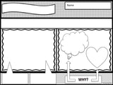 PERSPECTIVE TAKING Activity | Comic Strip Style | Black and White Version | For K-2nd