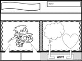 PERSPECTIVE TAKING Activity | Comic Strip Style | Black and White Version | For K-2nd