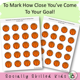 Goal Setting Worksheet - Basketball Themed