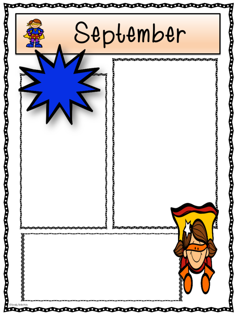 September Border Clipart