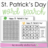 St. Patrick's Day Themed Word Search | Freebie