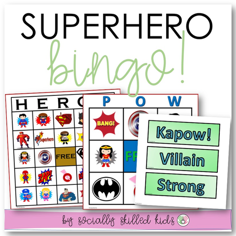 Superhero BINGO! | Differentiated BINGO For K-5th
