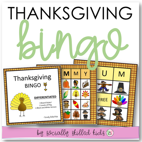 Thanksgiving  BINGO | Differentiated For K-5th Grade
