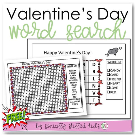 Valentine's Day Word Search | Freebie